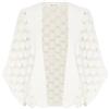 GRACE KARIN Cardigan da Donna Leggero Aperto sul Davanti Orlo Curvo Scialle Traforato Cardigan Aperto sul Davanti