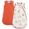 JiAmy Sacco Nanna 1.5 TOG Cotone 0-24 Mesi | Cerniera a J per Cambi Notturni senza Disturbare, Doppio Strato Caldo e Leggero, Cotone per Pelli Delicate