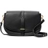 Timberland TUCKERMAN LEATHER FLAP CROSS BODY BAG BLACK 001 - BLACK One Size