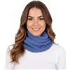 Marenza Scaldacollo Misto Cashmere Uomo Donna Made In Italy Sciarpa Anello Cappellino Cachemire Invernale Unisex Lana Merino Nero Grigio Bianco Beige Scialle Calda Taglia Unica Pashmina Coprispalle (Jeans)