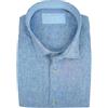 P-Club Camicia Uomo Manica Lunga in Lino Taglie Forti con Colletto Tinta Unita 3XL 4XL 5XL 6XL (IT, Testo, 6XL, Regular, Regular, Denim)