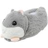 Generisch Scarpe da donna suola morbida calda cotone casalingo criceto peluche moda borsa cotone, grigio., Taglia unica