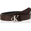 Calvin Klein Jeans Calvin Klein Mono Hardware Round Belt 35 mm, Cintura, Uomo, 115, Marrone (Bitterbraun)