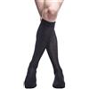 PETTI Artigiani Italiani - Calzini, Calze Uomo, Calzino Uomo, Calze Lunghe e Corte Uomo, 6 Paia Calze Uomo Filo di Scozia, 100% Made in Italy, Rasato Lungo Nero 51-54