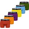 CLALER Boxer da Uomo, Confezione da 6 Pezzi, in Cotone, da Uomo, Stile retrò, Comodi e Traspiranti, per Gli Sport quotidiani all'Aria Aperta, Multicolore 02 ×6, L