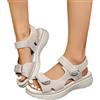 Generico Sandali Ortopedici Donna Estive Eleganti Comodi Versatili Sandali con Adjustable Strappo Leggeri Sandalo con Zeppa Punta Aperta Antiscivolo Scarpe Trekking Sportivi 36-43