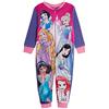 Disney Pigiama a Tutina per Ragazze Princess per Bambini Pigiama in Pile con Cerniera