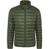 Evoga Giubbotto piumino uomo Biker 100 grammi Autunno Inverno casual Impermeabile (M, Verde)