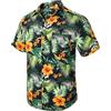 Enlision Camicia Hawaiana Uomo Manica Corta Estiva Verde Floreale Casual Camicie Stampa Hawaiane Spiaggia Vacanza con Tasca M