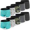L&K-II Intimo da Ragazzo, Boxer da Bambino Basic, Confezione da 10 Mutande in Cotone per Bambini da 8 a 16 Anni UN3 134/140 Boxer Bambino 10 Anni