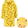 Pokémon Felpa con Cappuccio per Ragazzi, Coperta con Cappuccio in Morbido Pile Si Trasforma in Un Cuscino, Taglie 4 a 10 Anni (IT, età, 8 Anni, Regular, Giallo)