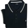 Coveri Polo Uomo Manica Corta con Bottoni Taglie Forti Puro Cotone Piquet 3X 4X 5X 6X (5XL - Nero)