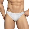SEAUR Slip da bagno da uomo, slip da bagno, aderenti, corti, con fibbie in metallo, sexy, estivi, spiaggia, piscina, EU, S-XL = tag.No M-XXL, Fibbie in metallo bianco, S