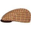 Alfonso D´Este Coppola 4 Panel HoundstoothD'Este Uomo - Made in Italy Cotton cap Cappello Piatto con Visiera, Fodera Inverno Autunno/Inverno