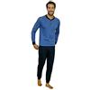 Il Granchio Pigiama UomoCotone Lungo, Mercerizzato, Pigiama Uomo Leggero (361 Riviera, x_l)