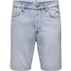 ONLY & SONS Onsfive Baggy Lb 9893 Pim DNM Shorts Vd2 Pantalocini Denim, Mix Blu Chiaro, S Uomo