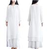 CHUIKUAJ Abbigliamento Tai Chi da Donna, Uniformi Tradizionali Cinesi in 2 Pezzi per Arti Marziali, Costumi Leggeri in Cotone e Lino Tencel per Meditazione e Qigong