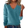Generico Maglione Donna Invernale Dolcevita Donna Oversize Termico Norvegesi Maglie Pullover Cashmere Tops Curvy Morbido Manica Lunga Golf Pesante Maglioncini Elegante Sweater Abbigliamento 2#Blu XL