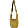 PANASIAM Borsa a Tracolla Donna & Uomo - Borsa a Spalla Grande e Leggera | Borsa a tracolla unisex, 2 misure, chiusura con zip, tasca interna, robusto tessuto di canapa, resistente & facile da pulire
