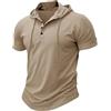 MakingDa Athletic Manica Corta Con Cappuccio Uomini Moda Allenamento Palestra Pullover Camicia Con Cappuccio Pulsante Muscle Fit Estate Felpa Leggera Hip Hop Running Boxing Hiking Sport Hoodys T-Shirt