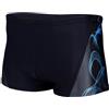 Aquarti Calzoncini da Bagno Corti da Uomo, 16201 Nero/Blu, XL