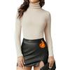 Joyshaper Maglietta a Maniche Lunghe da Donna con Collo Alto, Magliette a Maniche Lunghe con Colletto Staccabile, Top Basic, T-shirt a Maniche Lunghe, Top Sottoveste, M