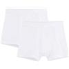 Sanetta Ragazzi Pantaloncini in Pacco Doppio in Cotone Organico - Made in Europe - Bianco (10), 176
