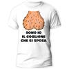 t-shirteria T-Shirt Addio al Celibato Sposo - Sono io Il c0glion Che Si Sposa - Testicoli - Festa Maglietta Divertente