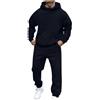 Generic Mens Tech Suits Nuoto Felpe con cappuccio Tuta Tute Per Uomo 2 Felpe Con Cappuccio E Pantaloni Della Tuta Set Jogger Tute Mens All Suit, Marina Militare, L