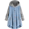 Fannyfuny Vestaglia Invernale Pile Bottoni Cappotto da donna a maniche lunghe con cappuccio e cerniera lampo con cappuccio Cappotti morbidi con cappuccio con tasca con cerniera calda Abbigliamento X Caccia