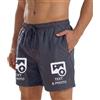 Wanapix | Costume da Bagno da Uomo Personalizzato | con Foto e Testo | Costume da Bagno da Uomo | Scegli Il Colore