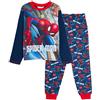 Marvel - Pigiama completo da ragazzo Spiderman, Avengers, set con T-shirt + pantaloni da salotto con polsini, Marina Militare, 3-4 Years