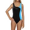 sesto senso Costume da Bagno Ragazza Sportivo Costume Intero Opaco Bimba Nero e Turchese 146 BW690 Black Turquoise