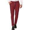 Generisch Pantaloni cargo da uomo in cotone, multi-tasche, slim fit, tattici, robusti, elasticizzati, in softshell, per attività all'aria aperta, comodi A283, Colore: rosso, L