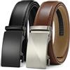 CHAOREN Cintura Uomo 2 Pezzi, Cinture Uomo Pelle 35mm, Trim Regolabile