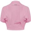 SXME MIGHT SAY Nuovo Coprispalle da Ragazza, Modello Bolero Ritagliato Elegante - Cardigan a Maniche Corte con Apertura sul Davanti Tinta Unita, rosa, 13 anni