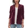 Leaomuny Blazer Donna Velluto Liscio Elegante Curvy Giacca Women Invernale Casual Manica Lunga Coat Morbido da Ufficio Vintage Cardigan Cerimonia Moda Primaverile Jacket Riunioni Sociali