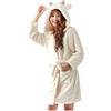 Lpin Unisex da Donna Vello Animale Cappuccio Accappatoio Vestaglia Indumenti da Notte Costume