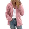 Generico Giacca Da Casa Donna Invernale Felpe Oversize Con Zip E Cappuccio Hoodie In Pile Fleece Morbido Comodo Giubbino Imbottita Firmati Curvy Giacca Manica Lunga Pesante Cappotto Moda Autunno Inverno 2025