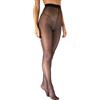 SEGRETA 00046 (Nero, XL) Collant Donna, Calze Compressione Graduata Velate, 8-11 mmHg
