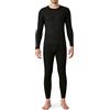 LAPASA Completo Tuta Termica Uomo Coordinati Abbigliamento Intimo Termico Set Maglia a Maniche Lunghe e Pantaloni Strato Base più Caldo M60