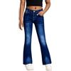 SEAUR Jeans a Zampa d'Elefante per Ragazze Pantaloni Denim Stretch Modellatura Slim Vita Regolabile per Bambini e Adolescenti 7-14 Anni