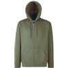 Fruit of the Loom Hooded Felpa, Opaco, Multicolore(Olive), S Uomo