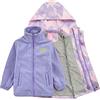 Generisch 3 anni di abbigliamento da sci a maniche lunghe, impermeabile, resistente alla neve, con giacca interna rimovibile per, giacca funzionale per bambini grandi e ragazze, Lilla, 4-5 Jahre