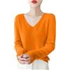 Generic Maglioni in Cashmere da Donna, con Collo a V, in Morbido Maglione Fine Autunno Inverno Caldo, Pullover Termico, Maglioni per Abiti Casual, a Maniche Lunghe, Maglieria in Lana, Biancheria Intima