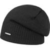Stetson Berretto Beanie Oversize in Lana Merino a Maglia Unicolore Prodotto in Italia Unisex Autunno Inverno