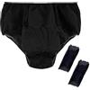 WDCAYQHZ Mutande USA E Getta,Biancheria Intima in Tessuto Non Tessuto,Slip Uomo/Donna,per Viaggi,Spa,Salone di Bellezza(Black)