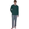 RAGNO Pigiama uomo in caldo cotone pantalone scozzese art. A88F - 60, Blu