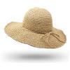 UltraKey Cappello di Paglia, Fatto a Mano Spiaggia Larga Cappello Pieghevole all'aperto Cappello da Spiaggia Copricapo per Adulti Bambini Uomo Donna Adulto Beige