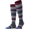 Burlington uomo Stripe calzini lunghi traspiranti termoregolanti antiodore lana vergine al ginocchio rinforzati morbidi motivo fantasia a righe caldi per uso quotidiano lavoro 1 paio